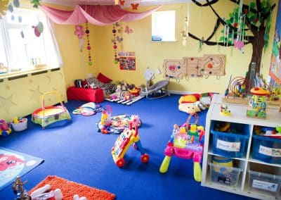 Clarence House Chatteris Nursery, toddler room with different toys