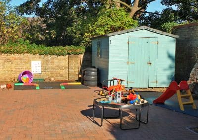 Garden space in Godmanchester preschool